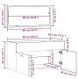 Mueble de baño con espejo de madera antigua madera ingeniería de , Muebles de baño - Ref: Foro24-856381, Precio: 91,16 €, Des...