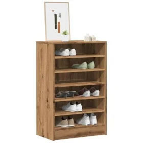 Mueble zapatero madera ingeniería roble artisan 60x35x92 cm de , Zapateros y organizadores de calzado - Ref: Foro24-856703, P...