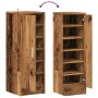 Mueble zapatero de aglomerado madera vieja 32x35x92 cm de , Zapateros y organizadores de calzado - Ref: Foro24-856708, Precio...