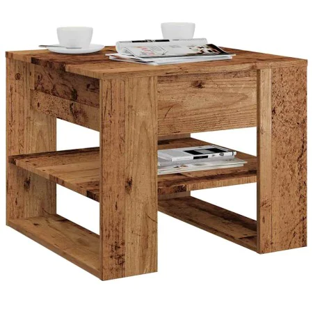 Mesa de centro madera de ingeniería madera antigua 55,5x55x45cm de , Mesas de centro - Ref: Foro24-856818, Precio: 49,44 €, D...