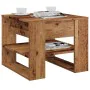 Mesa de centro madera de ingeniería madera antigua 55,5x55x45cm de , Mesas de centro - Ref: Foro24-856818, Precio: 49,44 €, D...