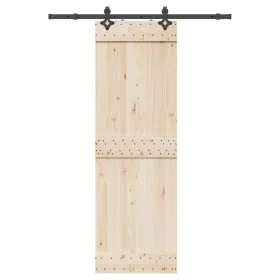 Kit de herrajes para puertas correderas acero negro 152,5 cm by , Door items - Ref: Foro24-4009706, Price: 64,54 €, Discount: %