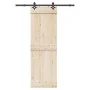 Kit de herrajes para puertas correderas acero negro 152,5 cm by , Door items - Ref: Foro24-4009706, Price: 64,54 €, Discount: %