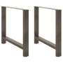 Patas para mesa de centro de acero natural 2 uds 90x(72-73) cm de , Patas para mesas - Ref: Foro24-4013319, Precio: 102,44 €,...