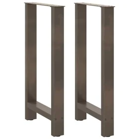 Patas para mesa de centro de acero natural 2 uds 40x(90-91) cm von , Tischbeine - Ref: Foro24-4013327, Preis: 95,92 €, Rabatt: %