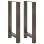 Patas para mesa de centro de acero natural 2 uds 40x(90-91) cm de , Patas para mesas - Ref: Foro24-4013327, Precio: 95,92 €, ...