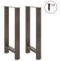Patas para mesa de centro de acero natural 2 uds 40x(90-91) cm de , Patas para mesas - Ref: Foro24-4013327, Precio: 95,92 €, ...