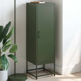 Aparador de acero verde oliva 36x39x123 cm by , Sideboards - Ref: Foro24-846528, Price: 100,16 €, Discount: %
