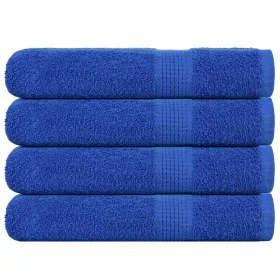 Toallas de sauna 4 uds 100% algodón azul 80x200 cm 360 gsm de , Toallas - Ref: Foro24-136720, Precio: 47,92 €, Descuento: %