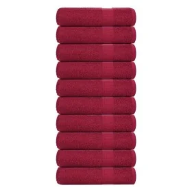 Toallas de Mano 10 uds burdeos 50x100cm 360 g/m² 100% algodón de , Toallas - Ref: Foro24-136736, Precio: 62,67 €, Descuento: %