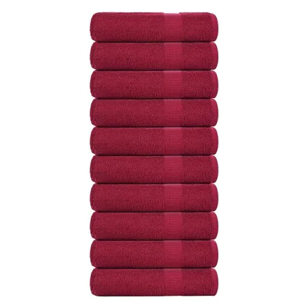 Toallas de Mano 10 uds burdeos 50x100cm 360 g/m² 100% algodón de , Toallas - Ref: Foro24-136736, Precio: 62,67 €, Descuento: %