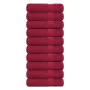 Toallas de Mano 10 uds burdeos 50x100cm 360 g/m² 100% algodón de , Toallas - Ref: Foro24-136736, Precio: 62,67 €, Descuento: %