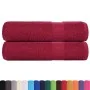 Toallas de mano 2 uds 100% algodón burdeos 50x100 cm 360 gsm de , Toallas - Ref: Foro24-136734, Precio: 18,91 €, Descuento: %