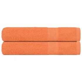 Toallas 2 uds 100% algodón naranja 100x200 cm 600 gsm de , Toallas - Ref: Foro24-136914, Precio: 34,32 €, Descuento: %
