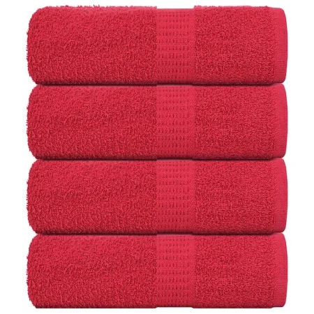 Toallas 4 uds 100% algodón rojo 30x30 cm 360 gsm de , Toallas - Ref: Foro24-136921, Precio: 12,84 €, Descuento: %
