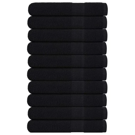 Toallas de sauna 10 uds 100% algodón negro 80x200 cm 360 gsm de , Toallas - Ref: Foro24-136961, Precio: 115,88 €, Descuento: %