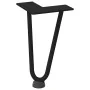Patas de mesa tipo horquilla 4 uds acero macizo negro 20 cm de , Patas para mesas - Ref: Foro24-4012412, Precio: 33,46 €, Des...