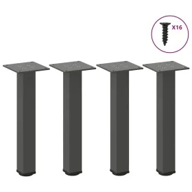 Patas para mesa de centro 4 uds acero antracita 30-32 cm de , Patas para mesas - Ref: Foro24-4012450, Precio: 36,91 €, Descue...