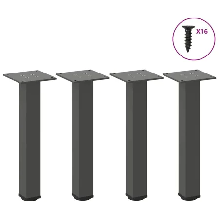 Patas para mesa de centro 4 uds acero antracita 30-32 cm de , Patas para mesas - Ref: Foro24-4012450, Precio: 36,91 €, Descue...