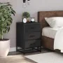 Mesita de noche madera ingeniería negro 40x34,5x60 cm metal de , Mesitas de noche - Ref: Foro24-848719, Precio: 64,13 €, Desc...