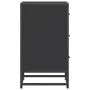 Mesita de noche madera ingeniería negro 40x34,5x60 cm metal de , Mesitas de noche - Ref: Foro24-848719, Precio: 64,13 €, Desc...