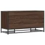 Banco zapatero madera de ingeniería roble marrón 100x40x53,5 cm de , Bancos para recibidores y almacenamiento - Ref: Foro24-8...