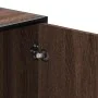 Banco zapatero madera de ingeniería roble marrón 100x40x53,5 cm de , Bancos para recibidores y almacenamiento - Ref: Foro24-8...