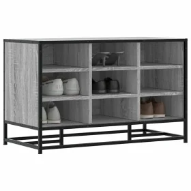 Banco zapatero madera de ingeniería gris sonoma 84x40x53,5 cm by , Benches for halls and storage - Ref: Foro24-849232, Price:...