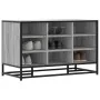 Banco zapatero madera de ingeniería gris sonoma 84x40x53,5 cm de , Bancos para recibidores y almacenamiento - Ref: Foro24-849...