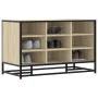 Banco zapatero madera de ingeniería roble sonoma 84x40x53,5 cm by , Benches for halls and storage - Ref: Foro24-849230, Price...