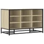 Banco zapatero madera de ingeniería roble sonoma 84x40x53,5 cm by , Benches for halls and storage - Ref: Foro24-849230, Price...