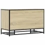 Banco zapatero madera de ingeniería roble sonoma 84x40x53,5 cm by , Benches for halls and storage - Ref: Foro24-849230, Price...
