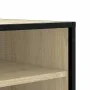 Banco zapatero madera de ingeniería roble sonoma 84x40x53,5 cm by , Benches for halls and storage - Ref: Foro24-849230, Price...