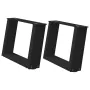 Patas de mesa de centro forma U 2uds acero negro 40x(30-31) cm de , Patas para mesas - Ref: Foro24-4012740, Precio: 63,39 €, ...