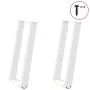 Patas de mesa consola forma U 2 uds acero blanco 28x(72-73) cm de , Patas para mesas - Ref: Foro24-4012777, Precio: 66,86 €, ...