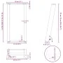Patas de mesa consola forma U 2 uds acero blanco 28x(72-73) cm de , Patas para mesas - Ref: Foro24-4012777, Precio: 66,86 €, ...