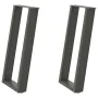 Patas mesa consola forma U 2 uds acero antracita 38x(72-73) cm de , Patas para mesas - Ref: Foro24-4012782, Precio: 71,84 €, ...