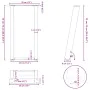 Patas mesa consola forma U 2 uds acero antracita 38x(72-73) cm de , Patas para mesas - Ref: Foro24-4012782, Precio: 71,84 €, ...