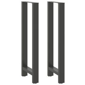 Patas de mesa de centro acero antracita 2 uds 40x(110-111) cm de , Patas para mesas - Ref: Foro24-4013350, Precio: 112,45 €, ...