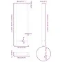 Patas de mesa de centro acero antracita 2 uds 40x(110-111) cm de , Patas para mesas - Ref: Foro24-4013350, Precio: 112,45 €, ...