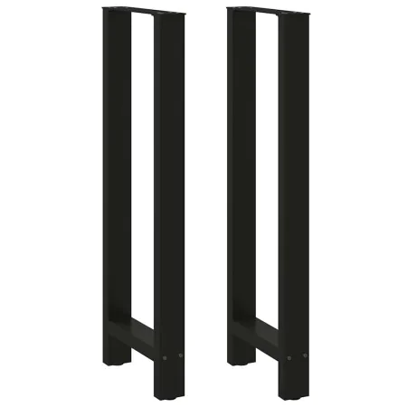 Patas de mesa de centro acero negro 2 uds 50x(110-111) cm de , Patas para mesas - Ref: Foro24-4013352, Precio: 109,24 €, Desc...