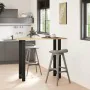 Patas de mesa de centro acero negro 2 uds 50x(110-111) cm de , Patas para mesas - Ref: Foro24-4013352, Precio: 109,24 €, Desc...