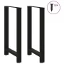 Patas de mesa de centro acero negro 2 uds 60x(100-101) cm de , Patas para mesas - Ref: Foro24-4013344, Precio: 98,83 €, Descu...