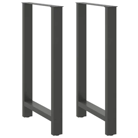 Patas de mesa de centro acero antracita 2 uds 60x(100-101) cm de , Patas para mesas - Ref: Foro24-4013346, Precio: 107,27 €, ...