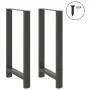 Patas de mesa de centro acero antracita 2 uds 60x(100-101) cm de , Patas para mesas - Ref: Foro24-4013346, Precio: 107,27 €, ...