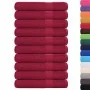 Toallas 10 uds 100% algodón burdeos 100x200 cm 600 gsm de , Toallas - Ref: Foro24-136748, Precio: 129,99 €, Descuento: %