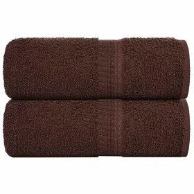 Toallas de visita 2 uds marrón 30x50 cm 360 gsm 100% algodón de , Toallas - Ref: Foro24-136755, Precio: 11,99 €, Descuento: %