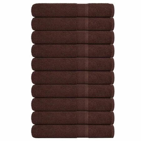 Toallas de sauna 10 uds 100% algodón marrón 80x200 cm 360 gsm de , Toallas - Ref: Foro24-136769, Precio: 106,71 €, Descuento: %