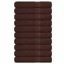 Toallas de sauna 10 uds 100% algodón marrón 80x200 cm 360 gsm de , Toallas - Ref: Foro24-136769, Precio: 106,71 €, Descuento: %