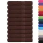 Toallas de sauna 10 uds 100% algodón marrón 80x200 cm 360 gsm de , Toallas - Ref: Foro24-136769, Precio: 106,71 €, Descuento: %